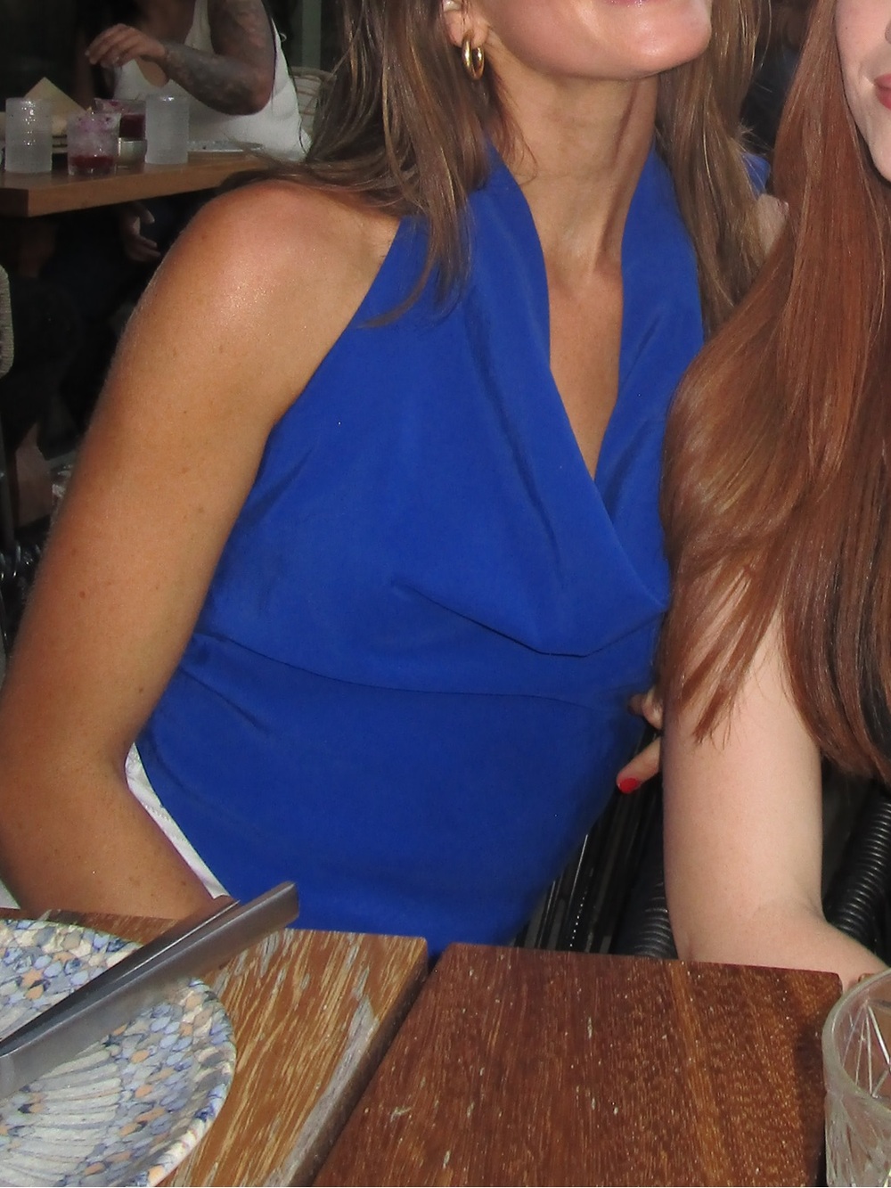 Blue Zara halter top